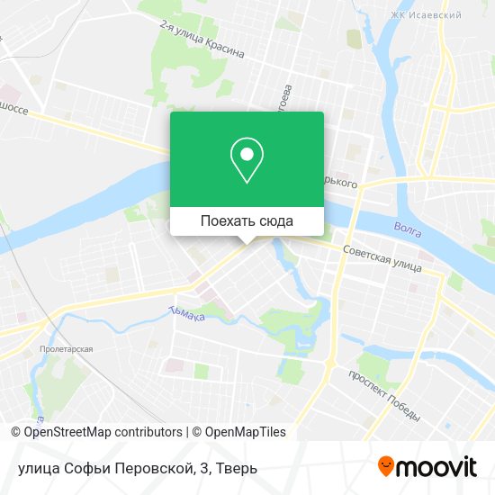 Карта улица Софьи Перовской, 3