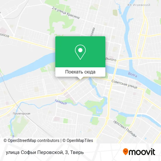Карта улица Софьи Перовской, 3