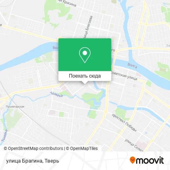 Карта улица Брагина