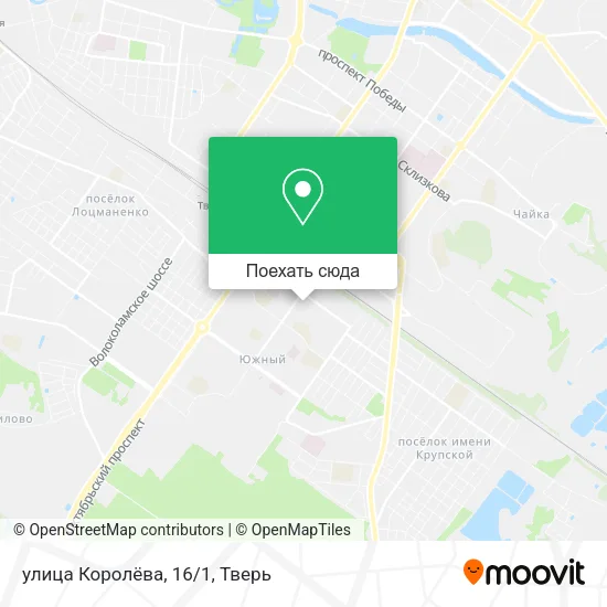 Карта улица Королёва, 16/1