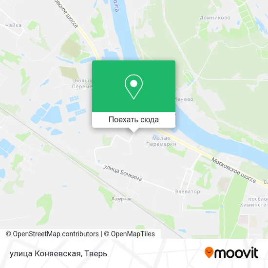 Карта улица Коняевская