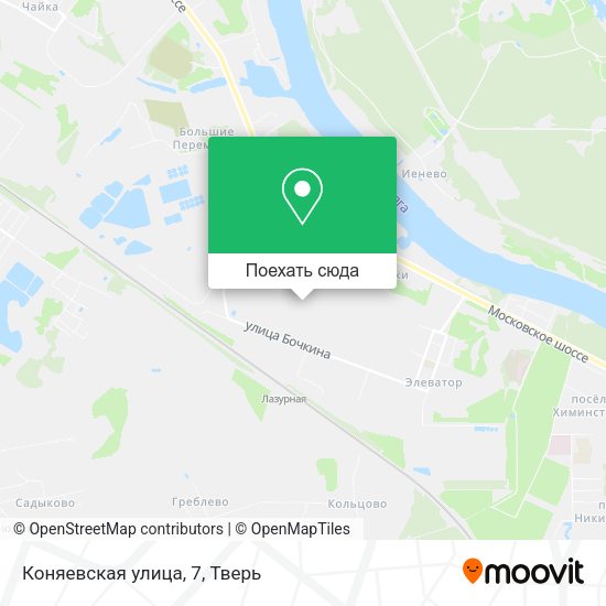 Карта Коняевская улица, 7
