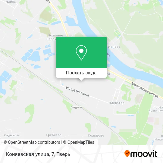 Карта Коняевская улица, 7