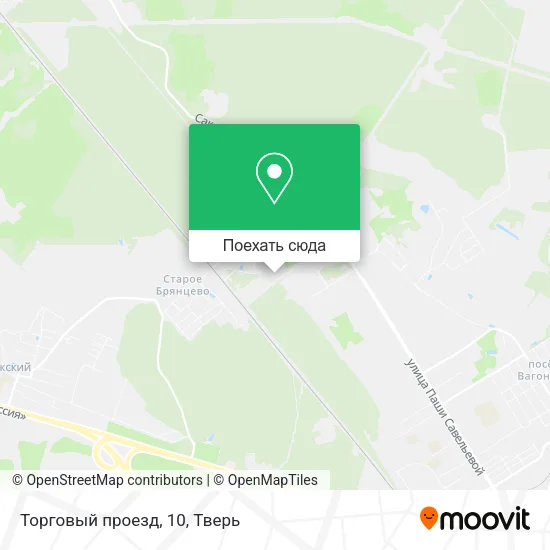 Карта Торговый проезд, 10