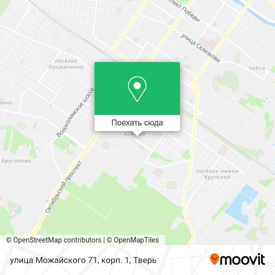 Карта улица Можайского 71, корп. 1