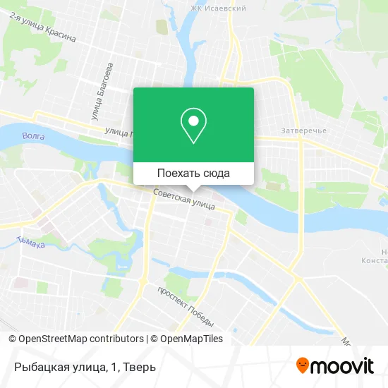 Карта Рыбацкая улица, 1