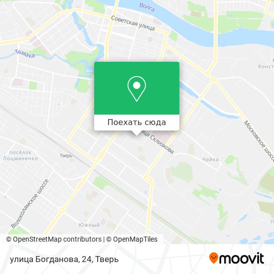 Карта улица Богданова, 24