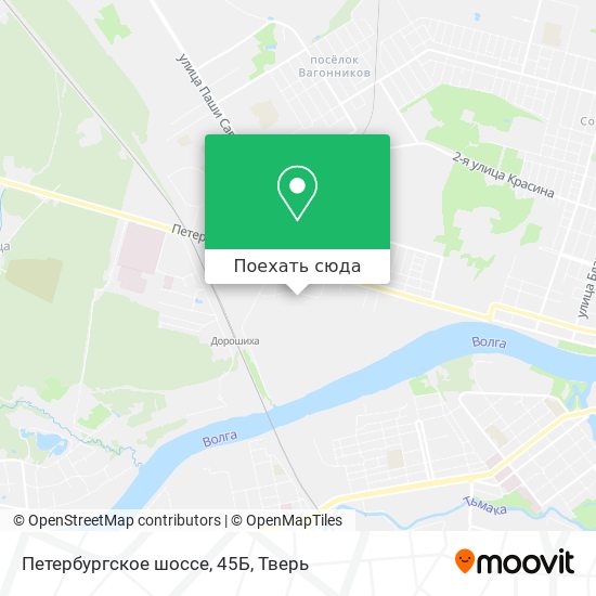 Карта Петербургское шоссе, 45Б