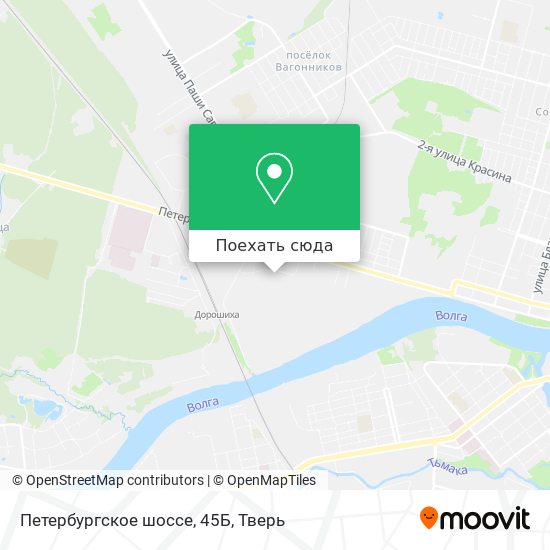 Петербургское шоссе тверь карта