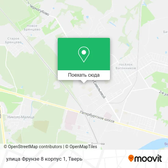 Карта улица Фрунзе 8 корпус 1