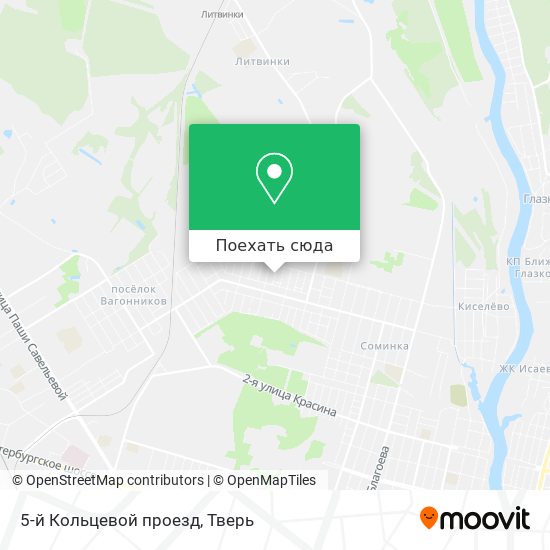 Карта 5-й Кольцевой проезд
