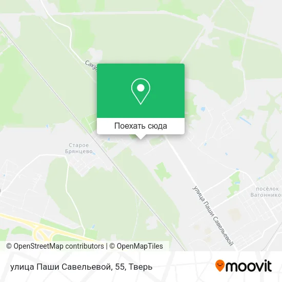 Карта улица Паши Савельевой, 55