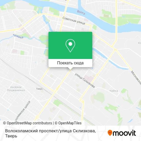 Карта Волоколамский проспект / улица Склизкова