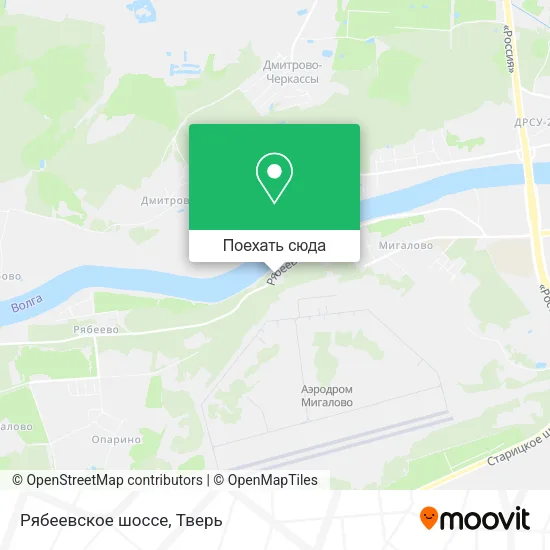 Карта Рябеевское шоссе