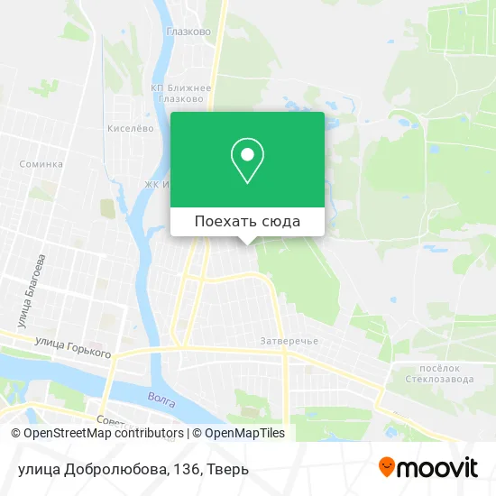 Карта улица Добролюбова, 136