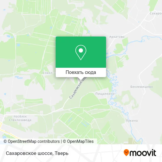 Карта Сахаровское шоссе