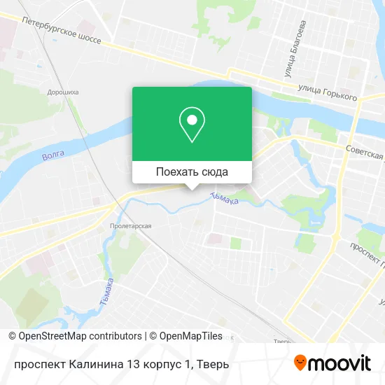 Карта проспект Калинина 13 корпус 1