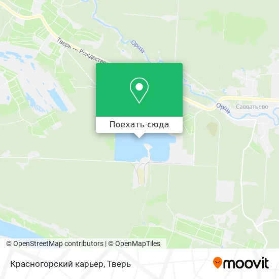 Карта Красногорский карьер