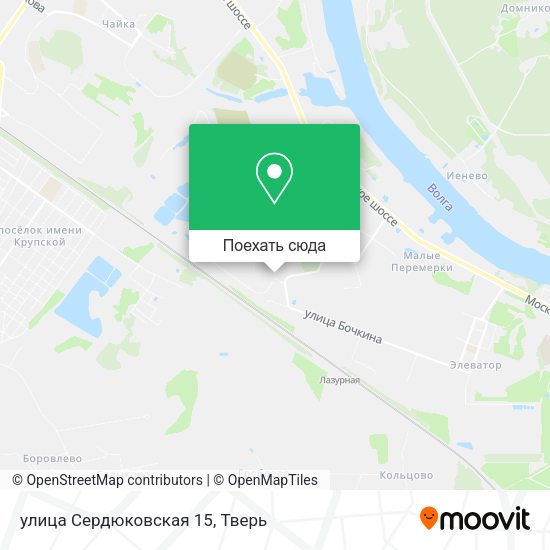 Карта улица Сердюковская 15