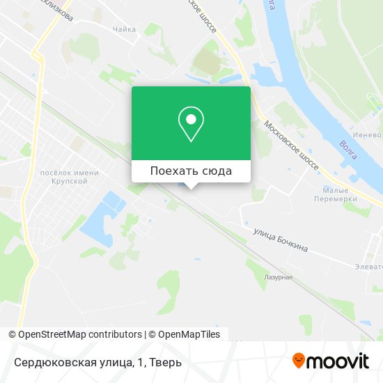 Карта Сердюковская улица, 1