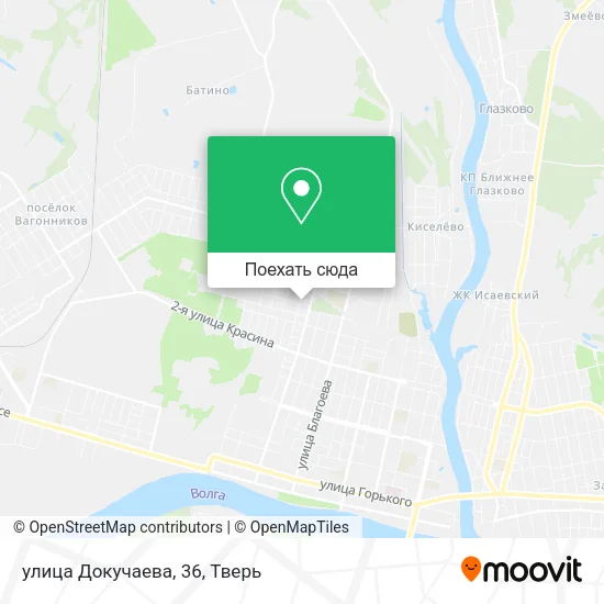 Карта улица Докучаева, 36