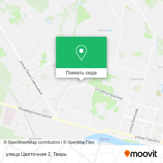 Карта улица Цветочная 2