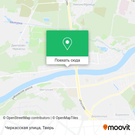 Карта Черкасская улица