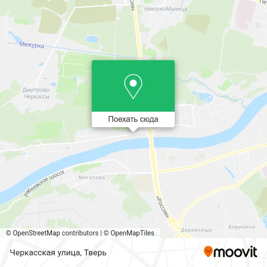 Карта Черкасская улица
