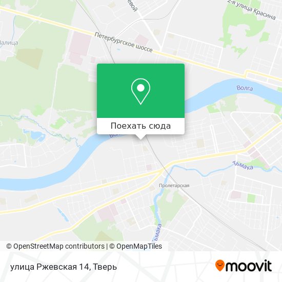 Карта улица Ржевская 14