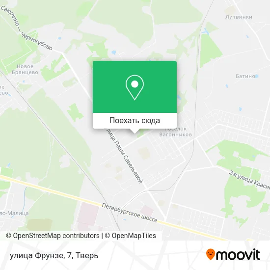 Карта улица Фрунзе, 7