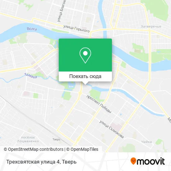 Карта Трехсвятская улица 4