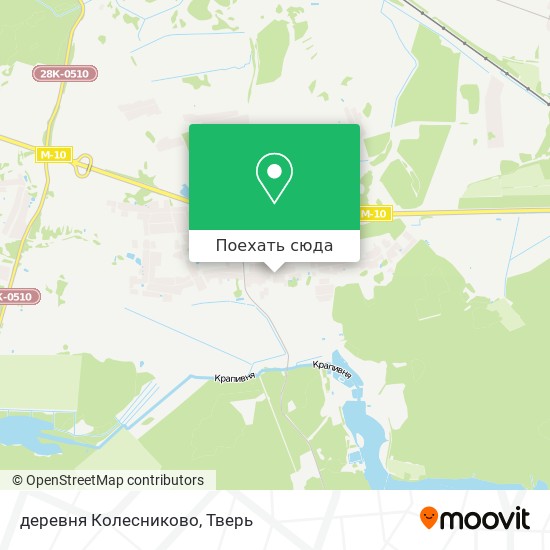 Карта деревня Колесниково