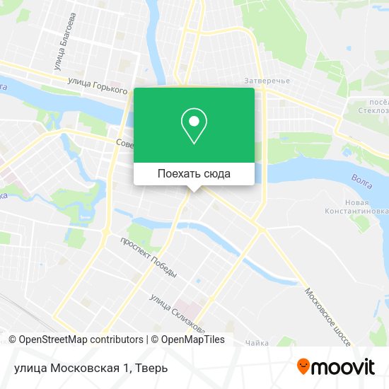 Карта улица Московская 1