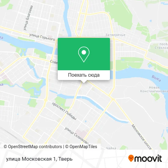 Карта улица Московская 1