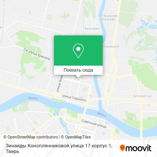 Карта Зинаиды Коноплянниковой улица 17 корпус 1