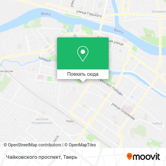 Карта Чайковского проспект