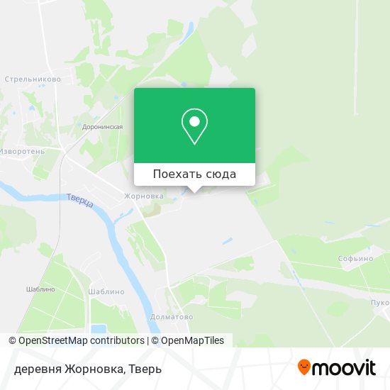 Карта деревня Жорновка