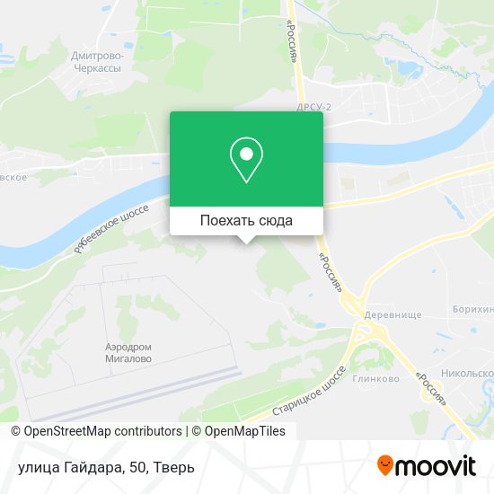 Карта улица Гайдара, 50