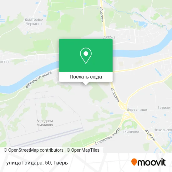 Карта улица Гайдара, 50