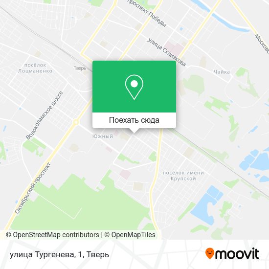 Карта улица Тургенева, 1