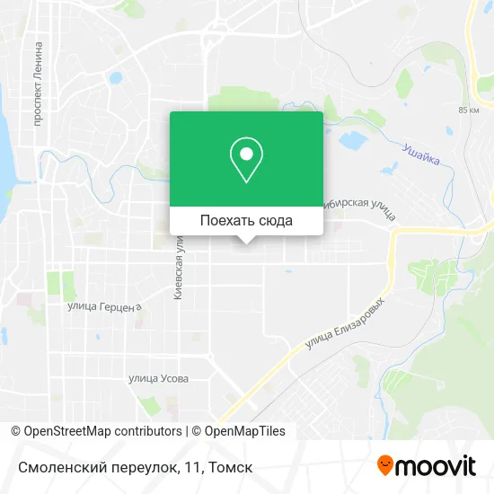 Карта Смоленский переулок, 11