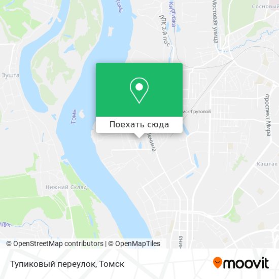 Карта Тупиковый переулок