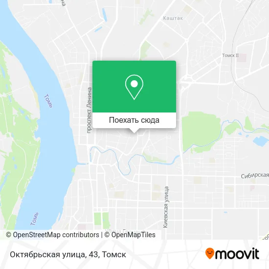 Карта Октябрьская улица, 43
