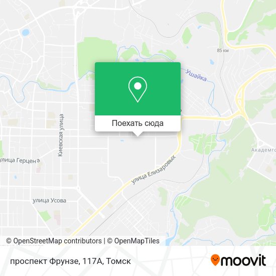 Карта проспект Фрунзе, 117А