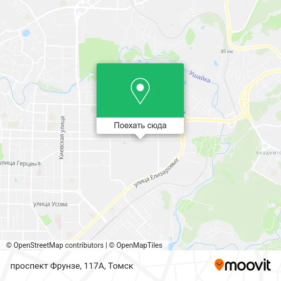 Карта проспект Фрунзе, 117А