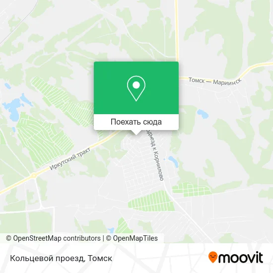 Карта Кольцевой проезд