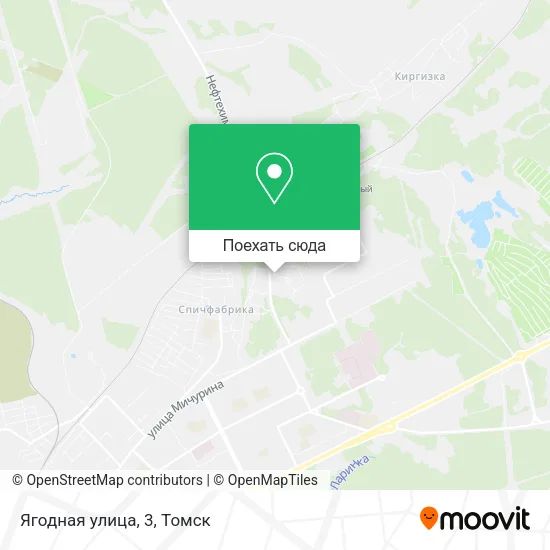 Карта Ягодная улица, 3