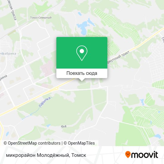 Карта микрорайон Молодёжный