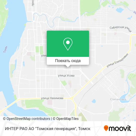 Карта ИНТЕР РАО АО "Томская генерация"