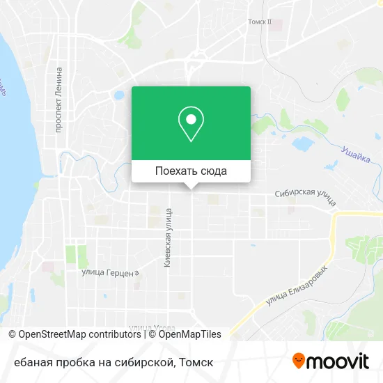 Карта ебаная пробка на сибирской